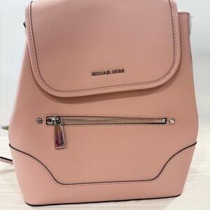Michael Kors Blush Pink Saffiano Leather Backpack